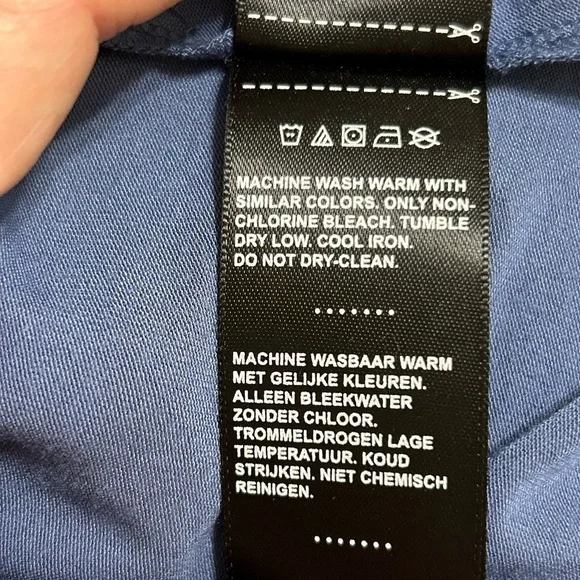 Harley Davidson Double V-Neck Ladies Tank Top Blue. Sz Large - Picture 9 of 10